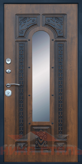Металлическая дверь с зеркалом Металлическая дверь с зеркалом