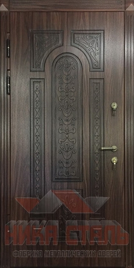 Металлическая дверь с зеркалом Металлическая дверь с зеркалом