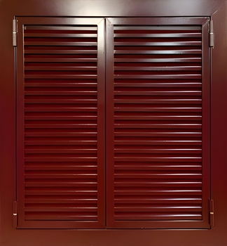 Двустворчатые ставни-жалюзи на окно Двустворчатые ставни-жалюзи на окно