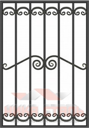 Кованая решетка на окно КР 4 Кованая решетка на окно КР 4