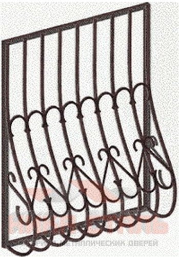 Сварная решетка на окно СР 23 Сварная решетка на окно СР 23